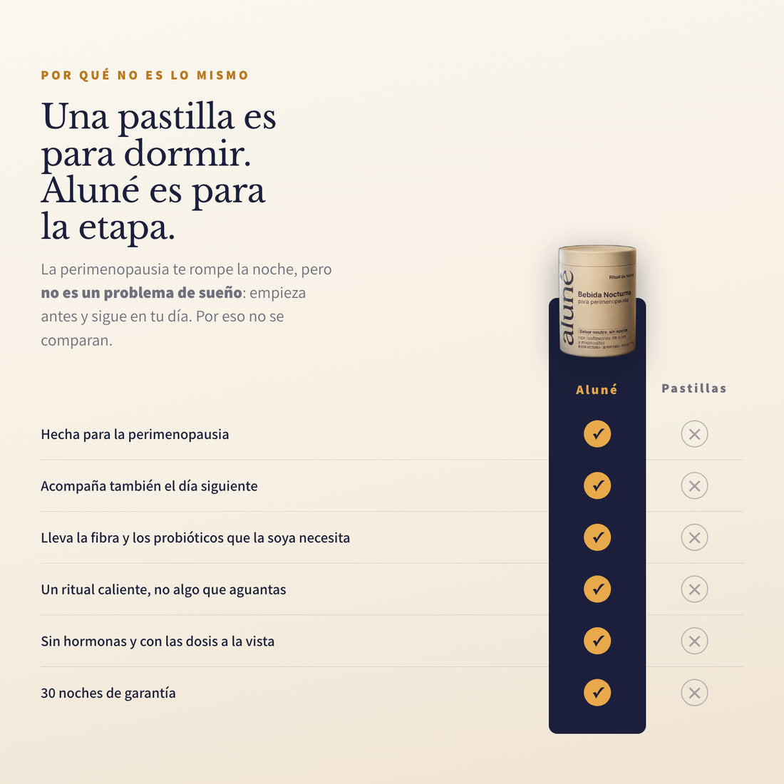 Alune: Bebida Nocturna para la Perimenopausia