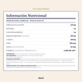 Tabla de información nutricional de Aluné